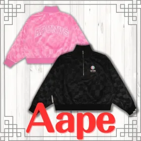 A BATHING APE  |Street Style Long Sleeves Logo Hoodies & Sweatshirts