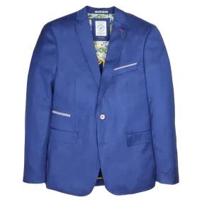 A Fish Named Fred Linen Look Trim Blazer