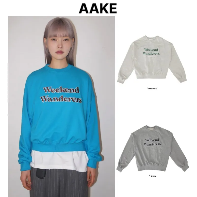 AAKE  |Street Style Long Sleeves Logo Hoodies & Sweatshirts