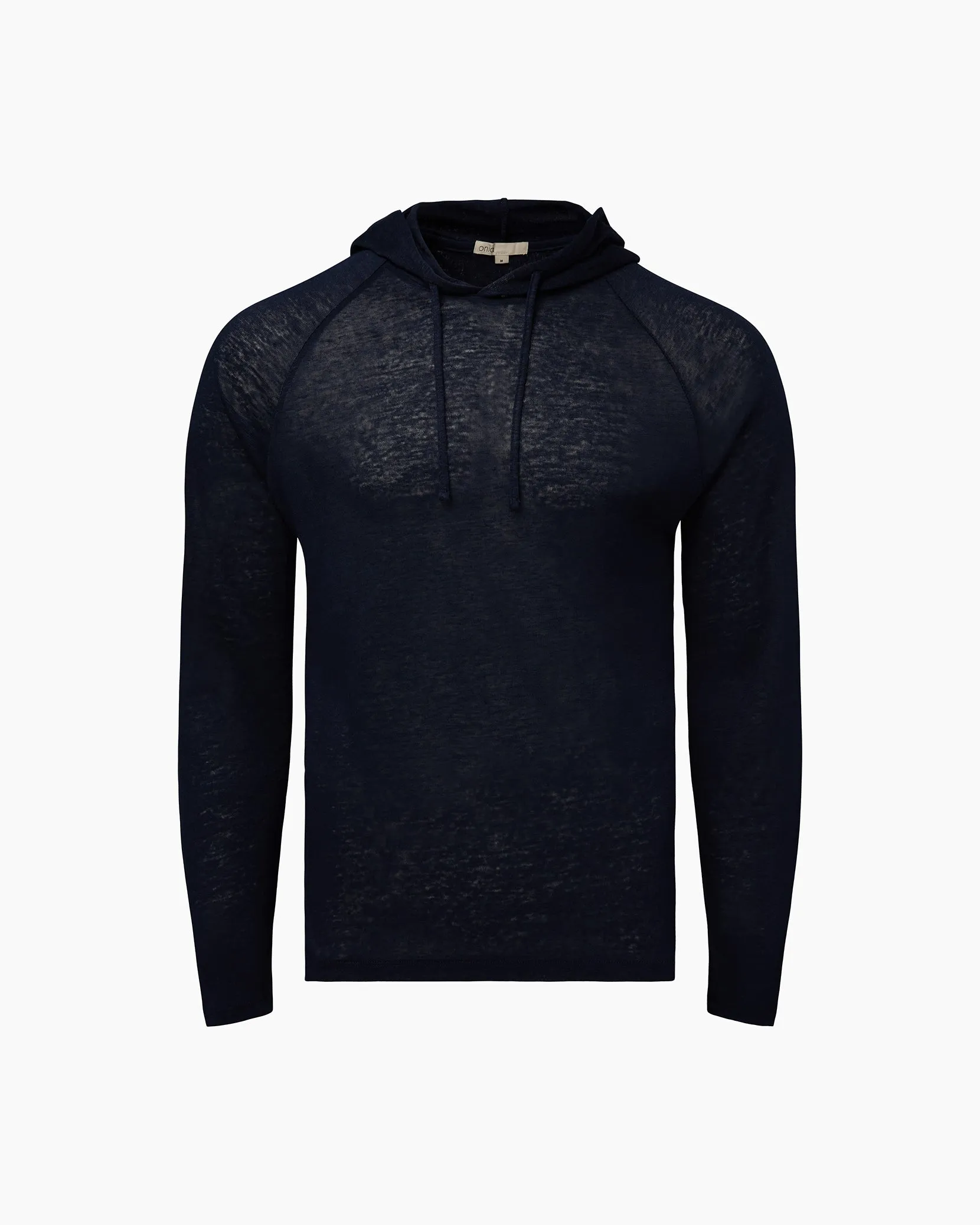 Aaron Linen Hoodie | Deep Navy