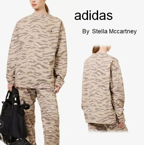 adidas  |Crew Neck Zebra Patterns Camouflage Collaboration