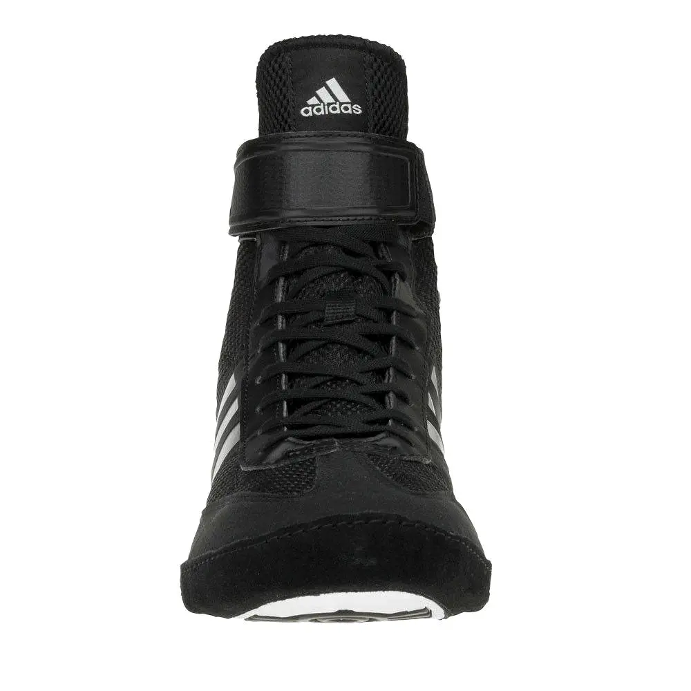 adidas Mens Combat Speed 5 Wrestling Shoes Black Silver