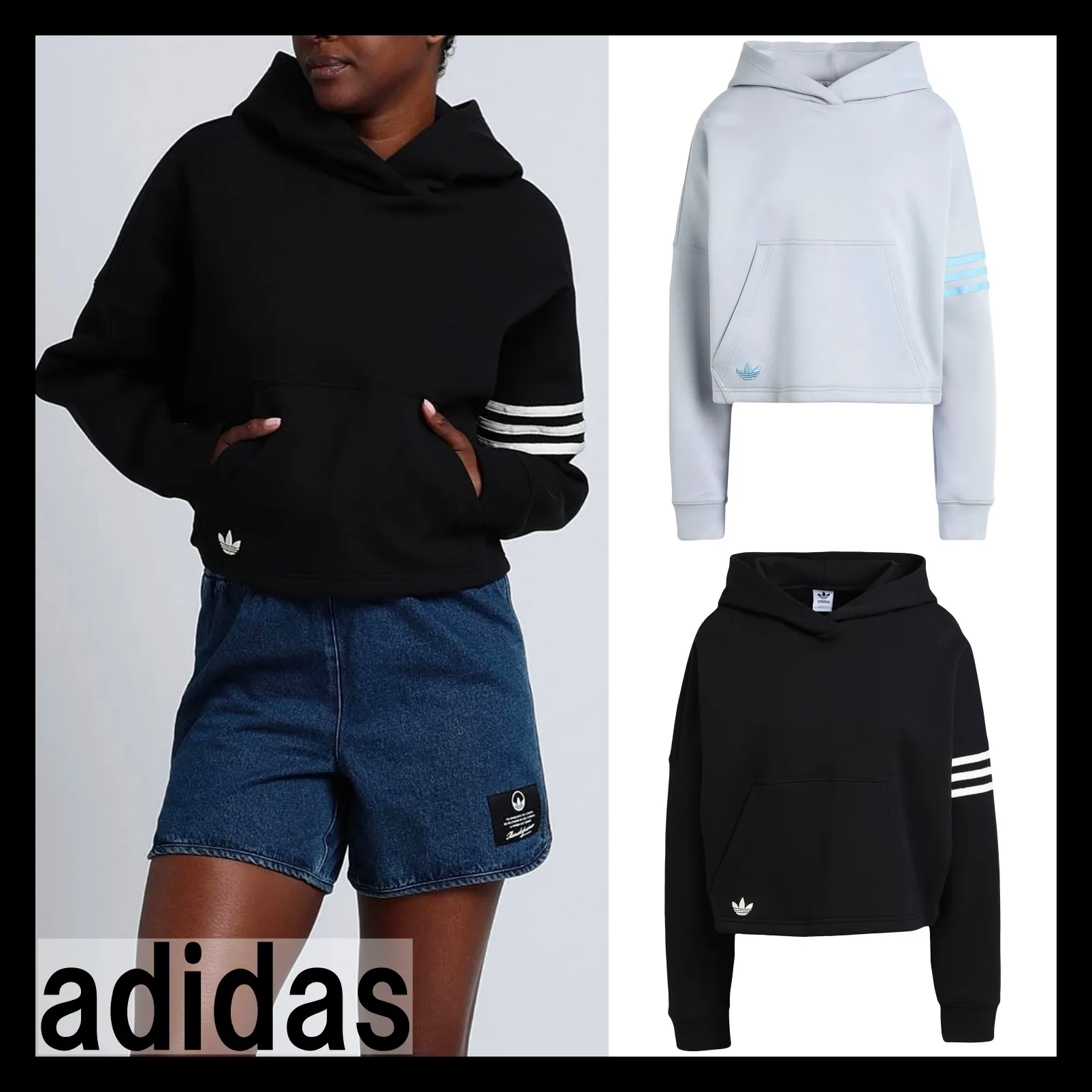 adidas  |Unisex Street Style Long Sleeves Plain Cotton Logo