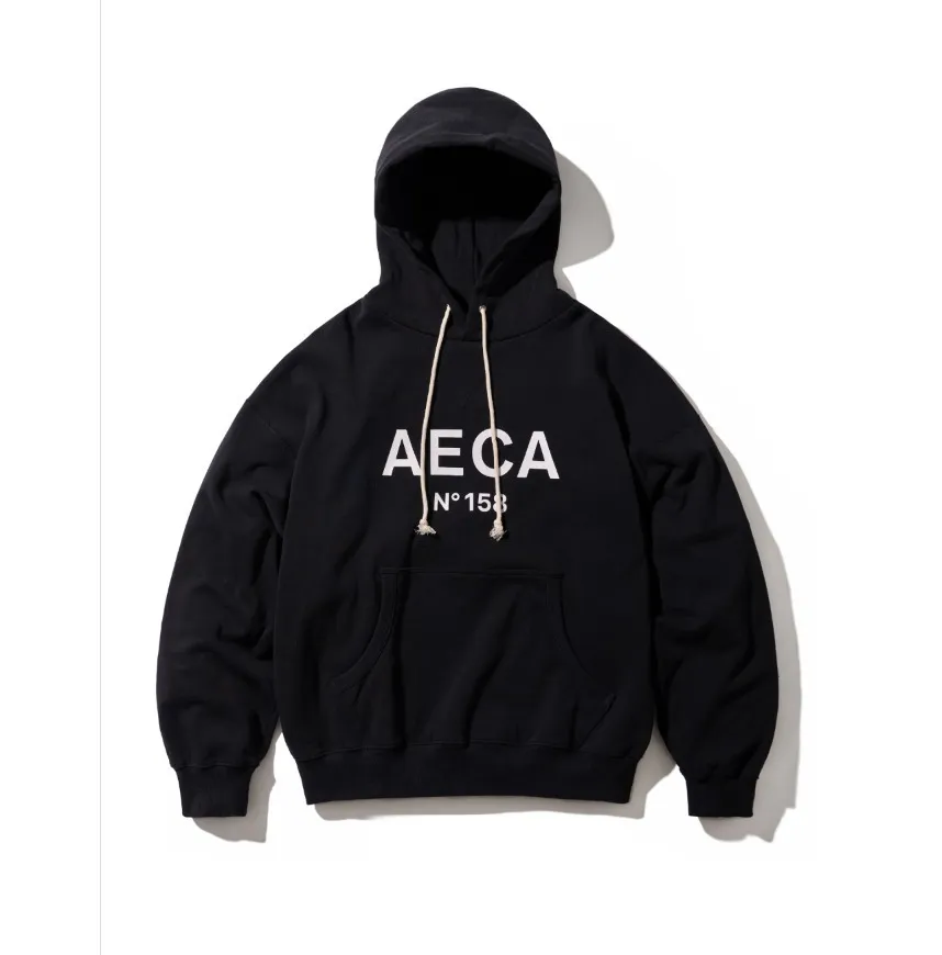 AECA WHITE  |Unisex Long Sleeves Cotton Logo Hoodies