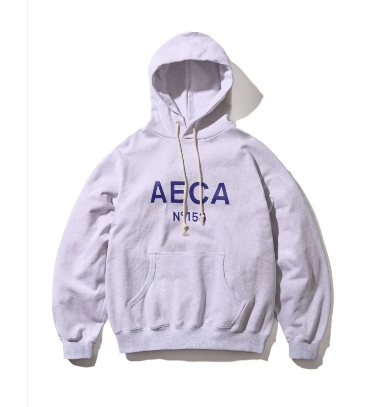 AECA WHITE  |Unisex Long Sleeves Cotton Logo Hoodies