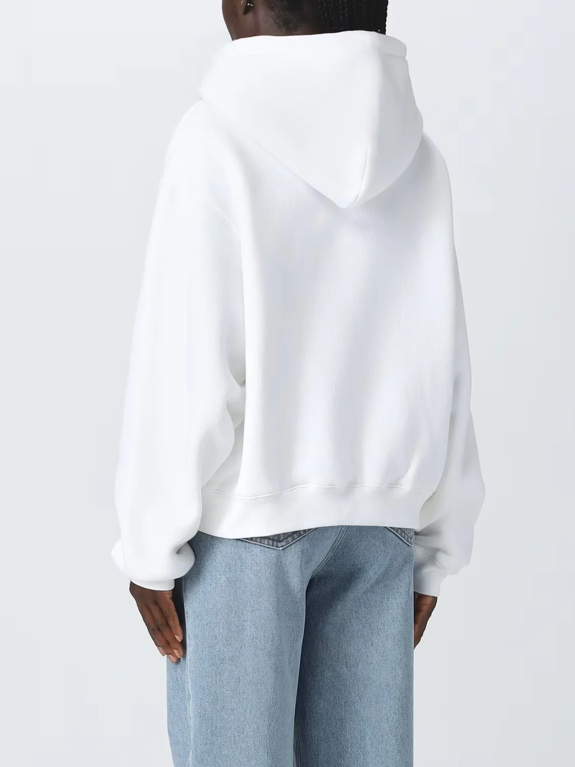 Alexander Wang  |Street Style Long Sleeves Plain Logo Hoodies & Sweatshirts