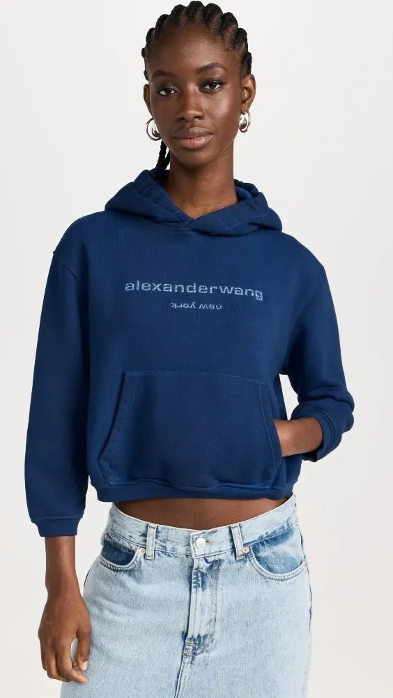 Alexander Wang  |Unisex Street Style Designers Hoodies