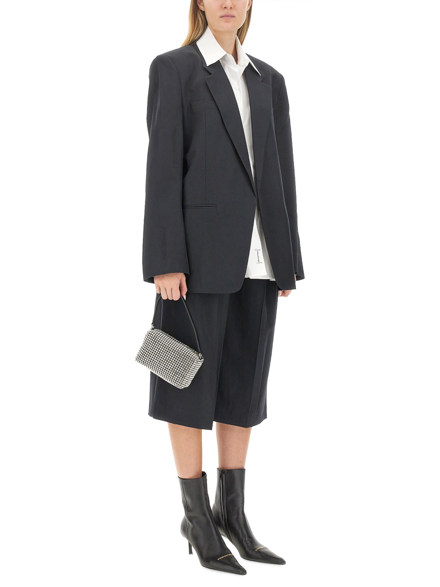 ALEXANDER WANG    WOOL BLEND BLAZER SHIRT COMBO