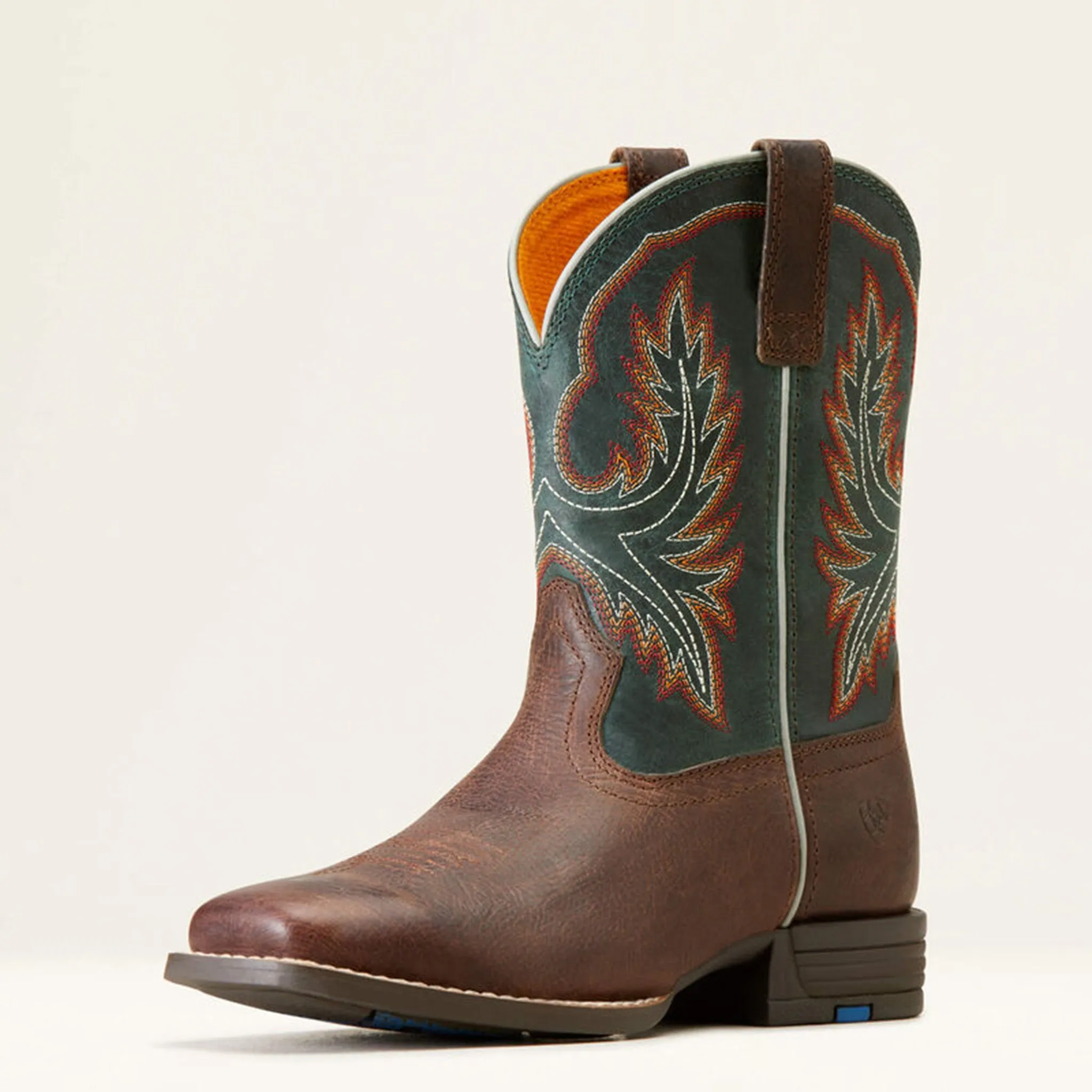 Ariat Kid's Brown & Teal Wilder Square Toe