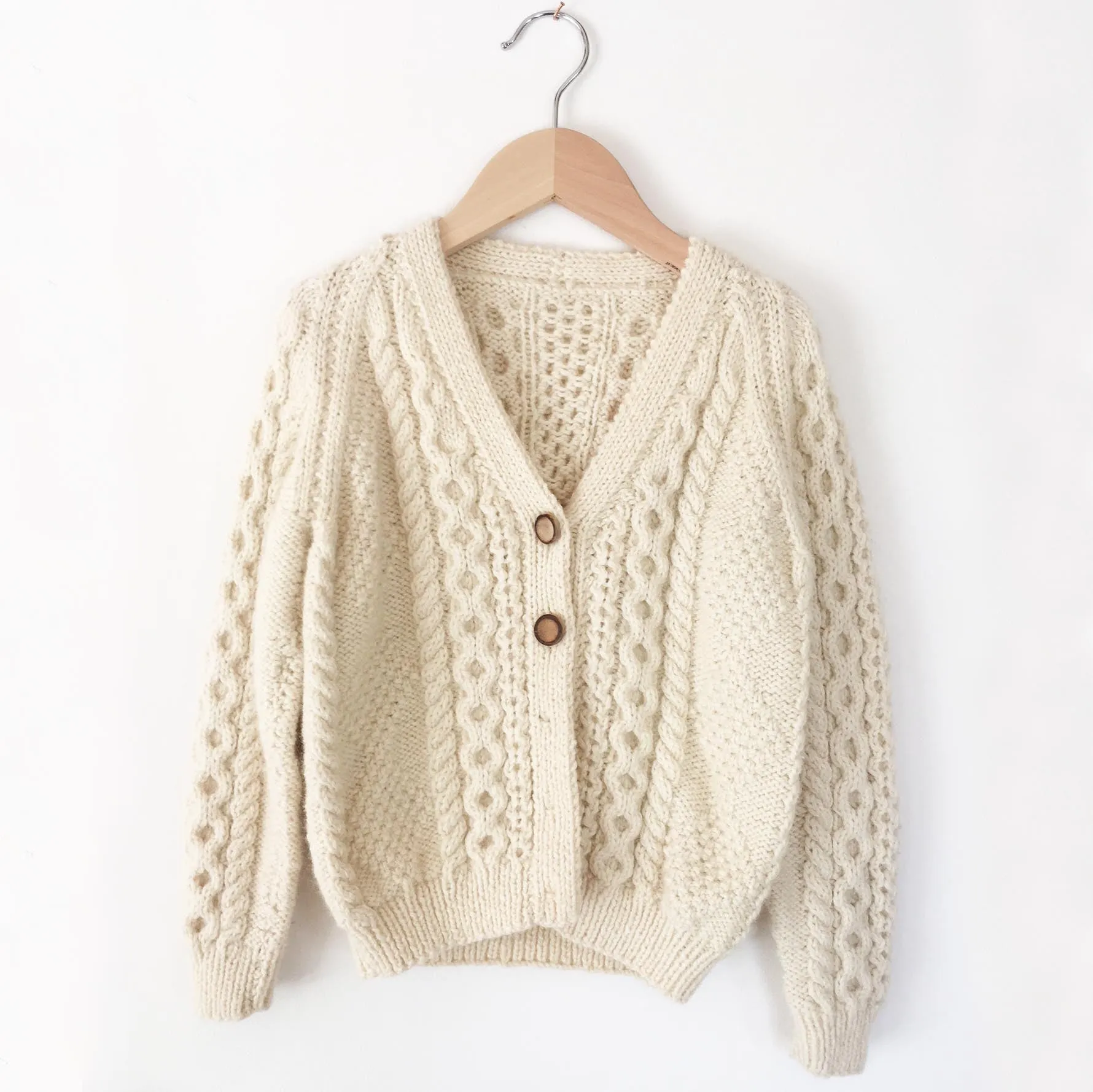 Arran hand knit sweater size 4-6