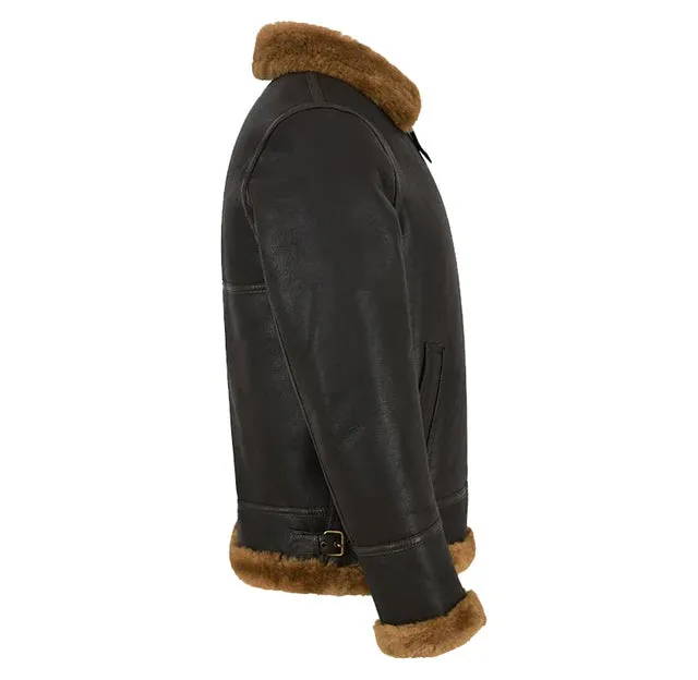 B3 Memphis Belle Sheepskin Flying Jacket Brown & Ginger NV65