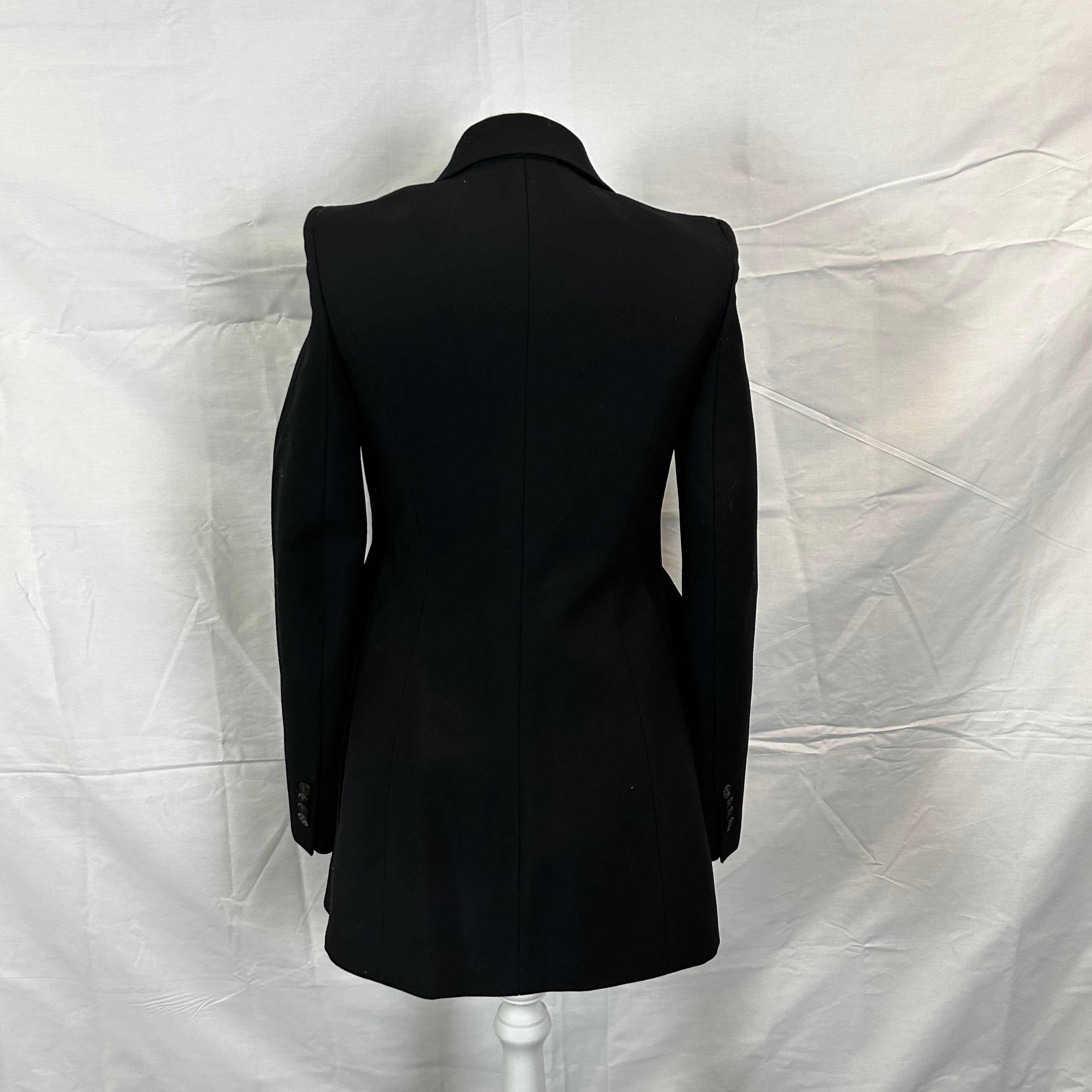 Balenciaga Brand New 2900 Black Hourglass Jacket XXS