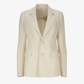 Bally Womens Blazer in Cream