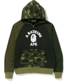 BAPE Color Camo Relaxed Fit Full Zip Hoodie Mens