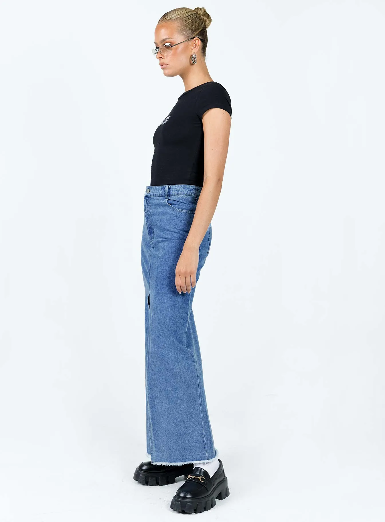 Benetti Midi Denim Skirt