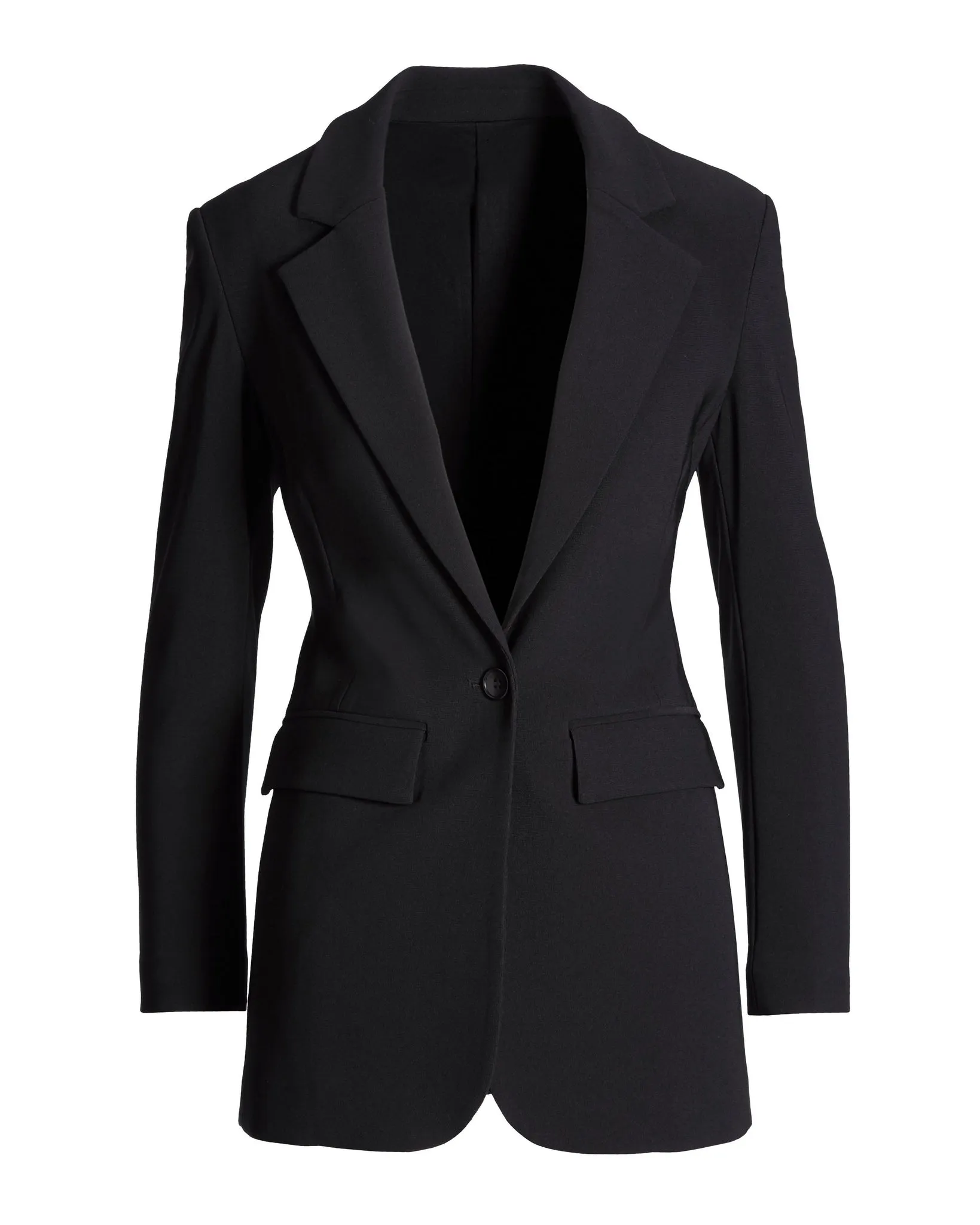 Beyond Travel Classic Boyfriend Blazer Jacket Jet Black