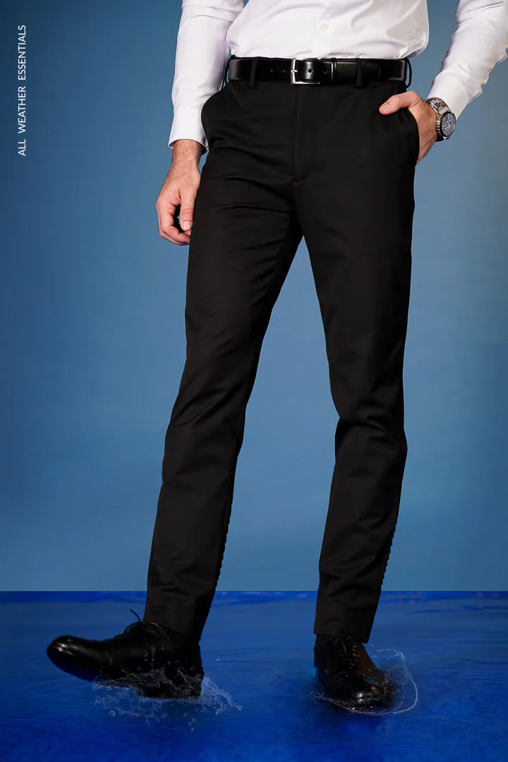 Black All Weather Essential Stretch Pants