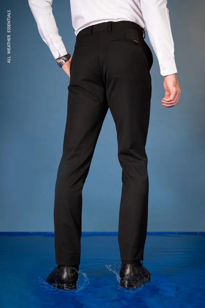 Black All Weather Essential Stretch Pants