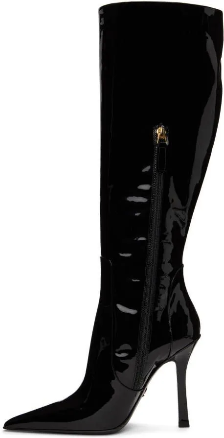 Blumarine Black Pointed Tall Boots