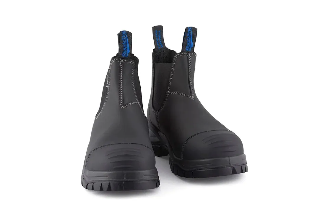 Blundstone - 910 Black Steel Toe Capped Leather Chelsea Boots