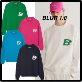 BLUR 1.0  |Unisex Street Style Logo Hoodies & Sweatshirts