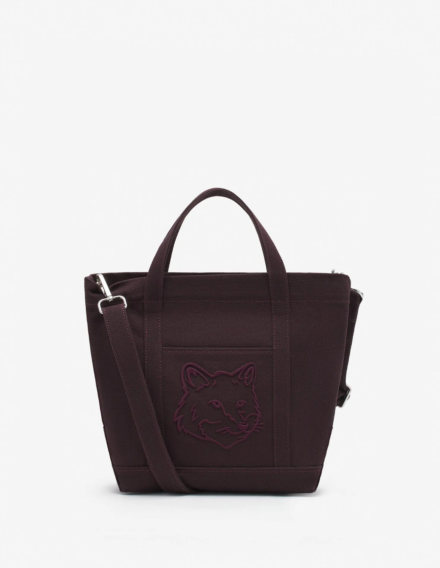 Bold Fox Head Mini Tote Bag Pecan Brown