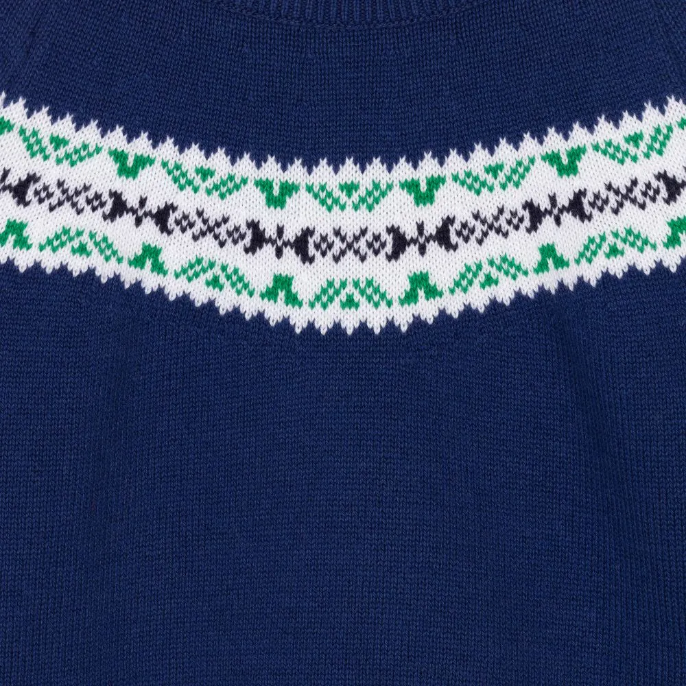 Boys Blue Cotton Sweater