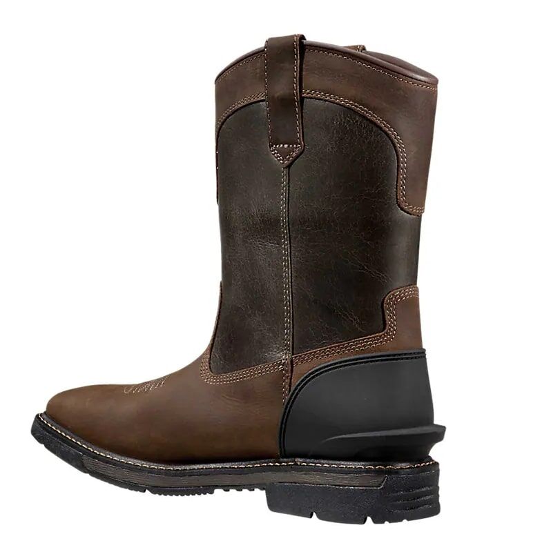 Carhartt Men's Montana Waterproof 11-In Square Toe Wellington in Dark Brown