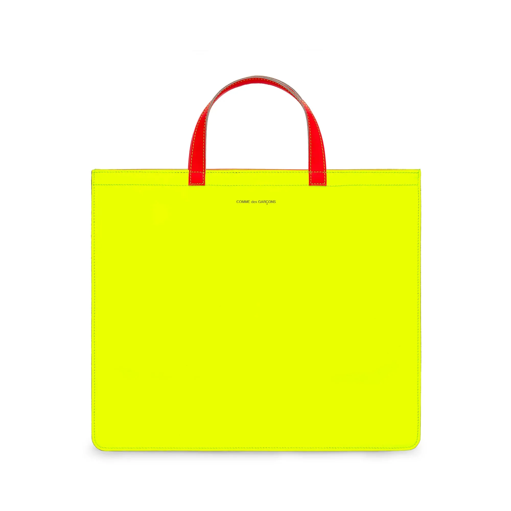 CDG WALLET  Super Fluo Tote Bag Yellow/Orange SA9000SF 