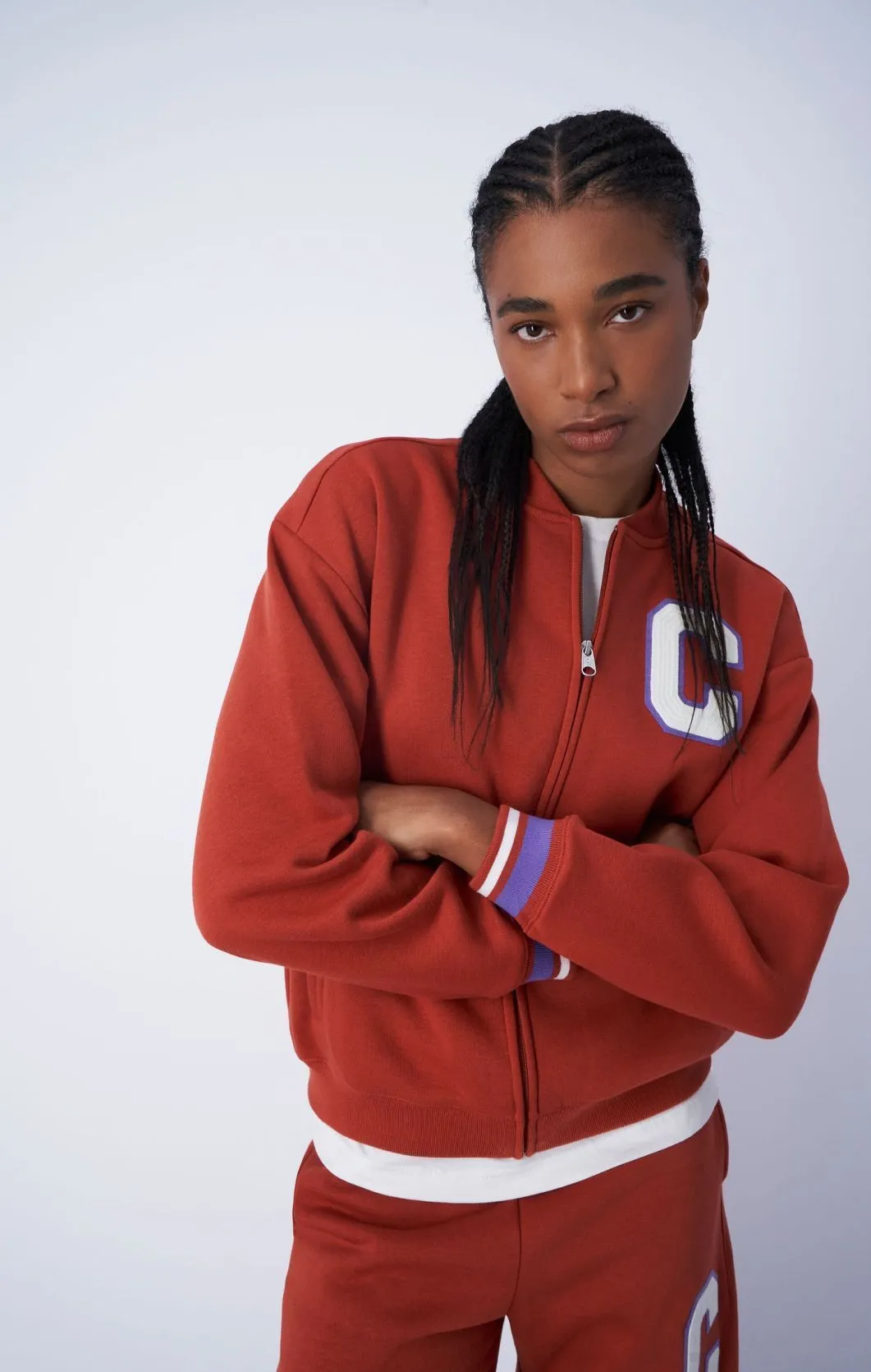 CHAMPION  |Sweat Street Style Long Sleeves Cotton Logo