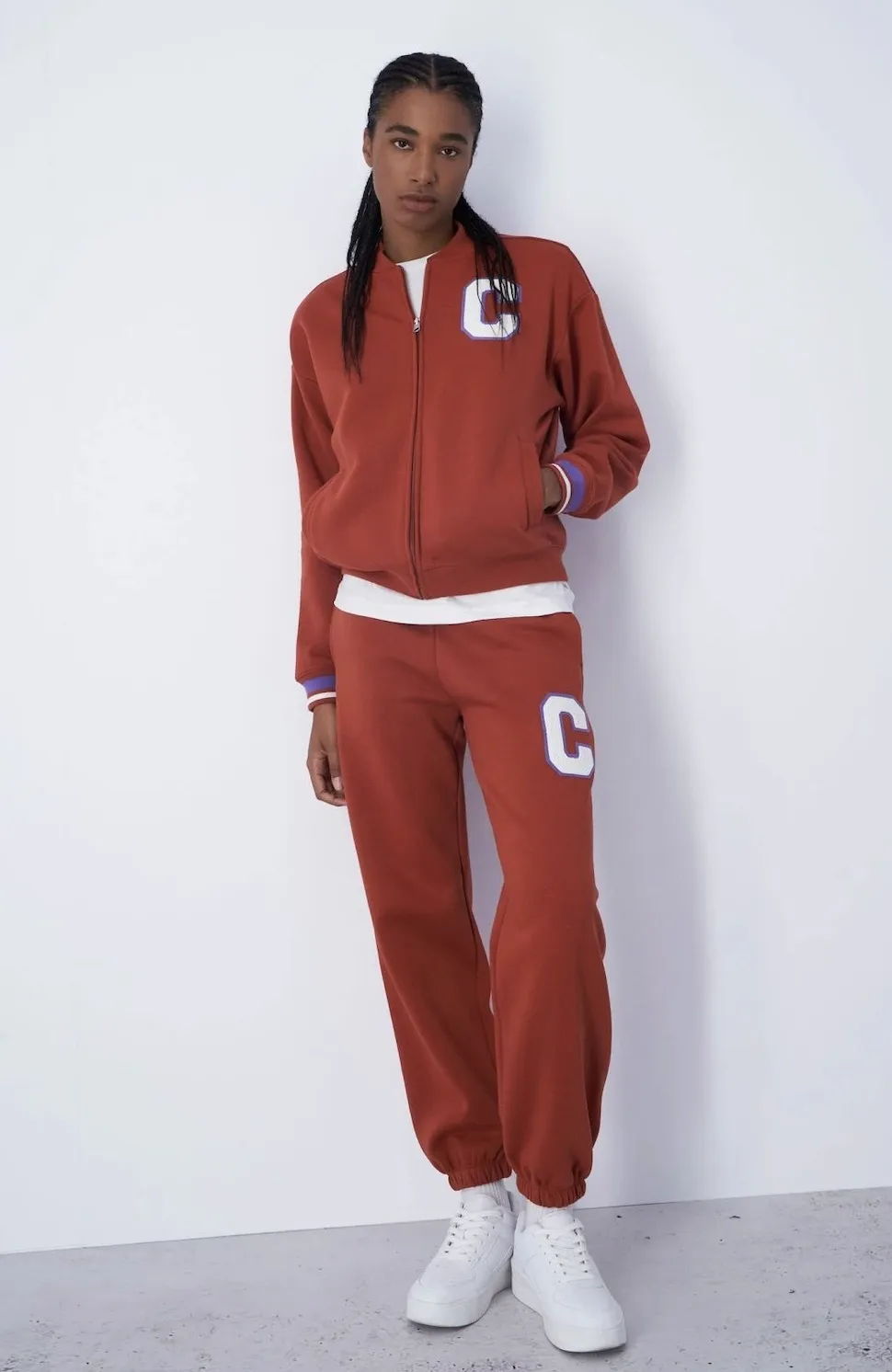 CHAMPION  |Sweat Street Style Long Sleeves Cotton Logo