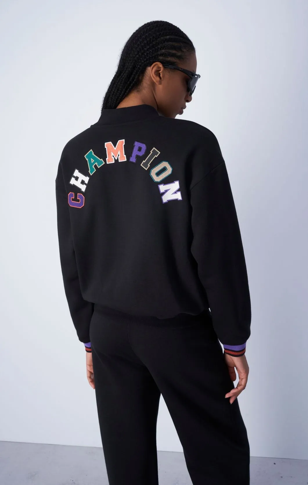 CHAMPION  |Sweat Street Style Long Sleeves Cotton Logo