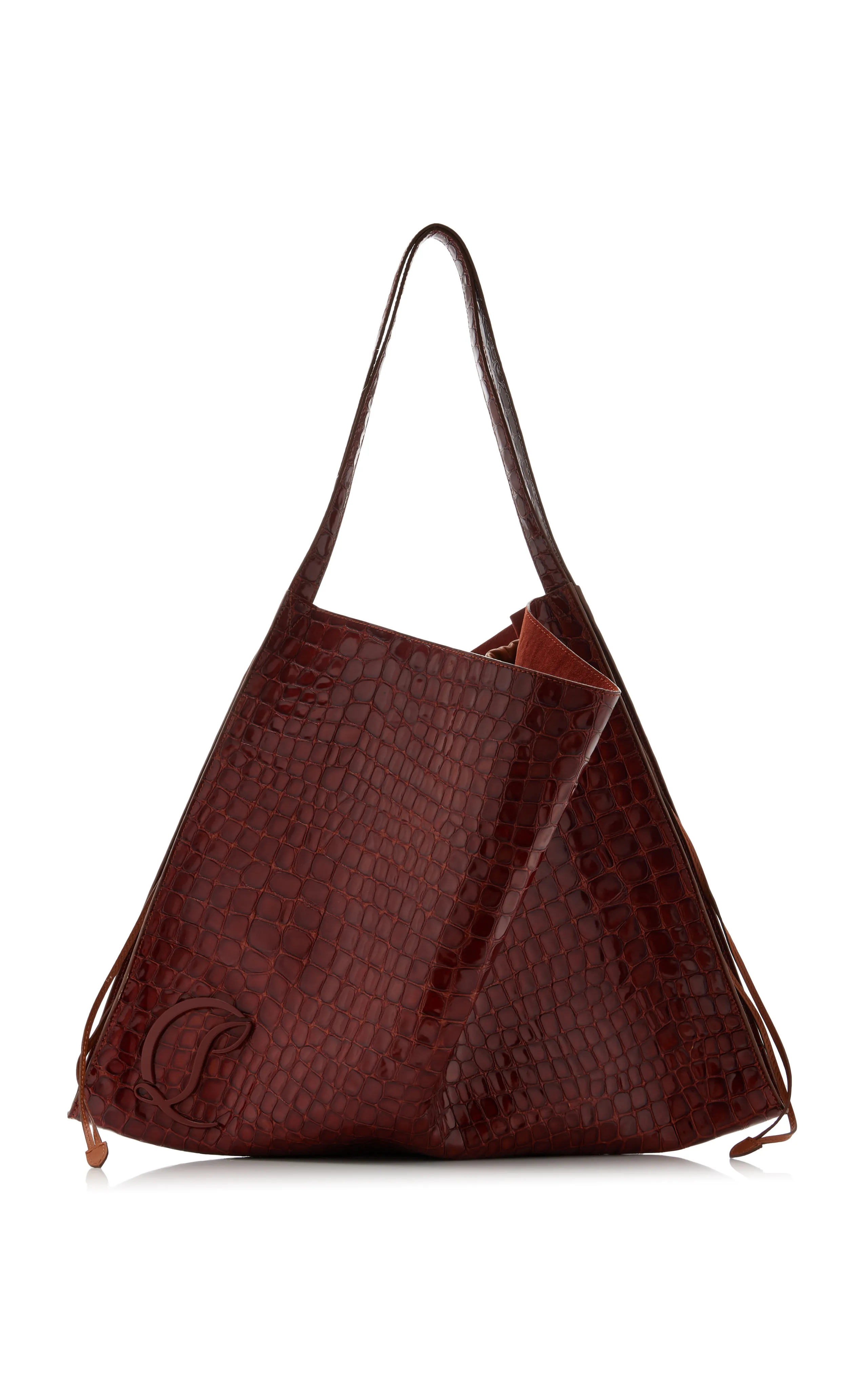 Christian Louboutin Le 54 Croc-Embossed Leather Tote Bag