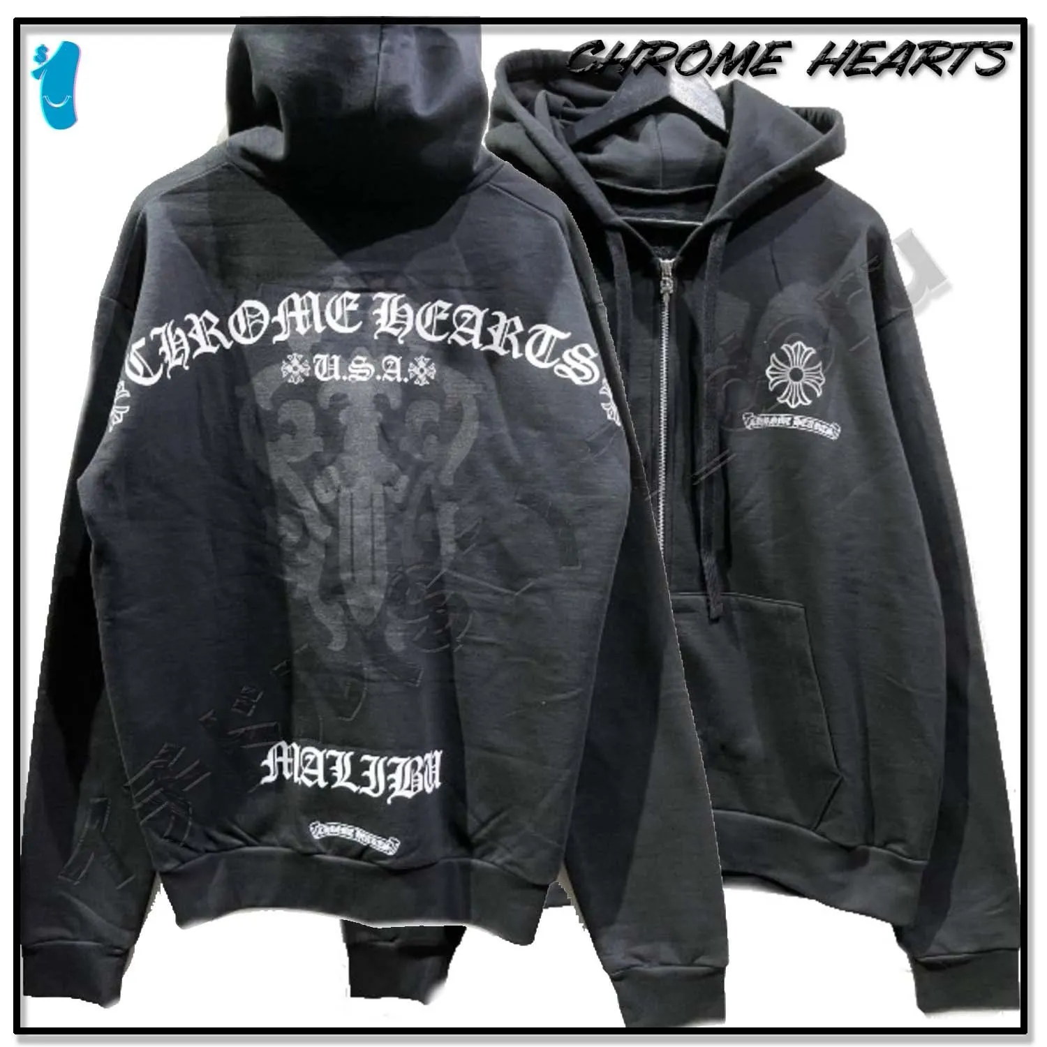 CHROME HEARTS  |Unisex Street Style Hoodies