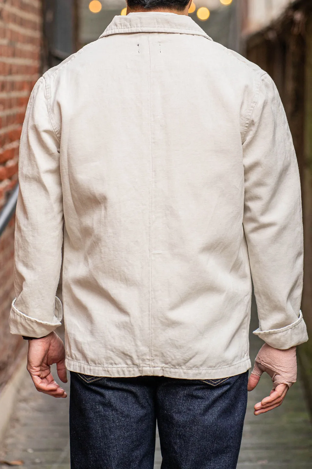 C.O.F. Studio Painter Jacket - Light Cotton Linen Ecru