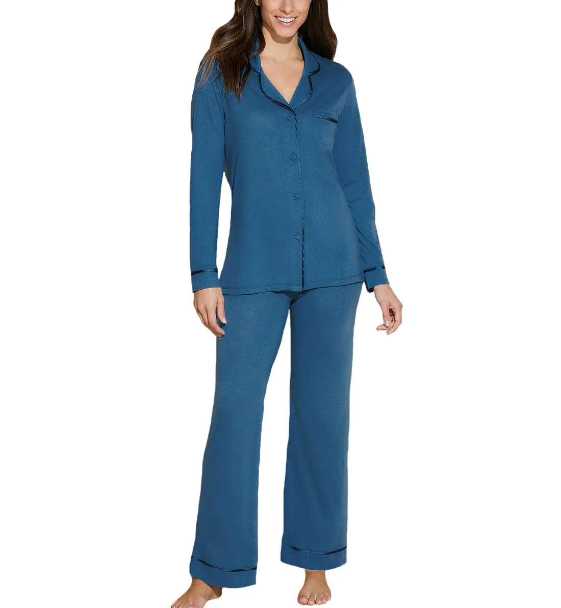 Cosabella Bella Long Sleeve Top & Pant PJ Set (AMORE9644) - Malawi