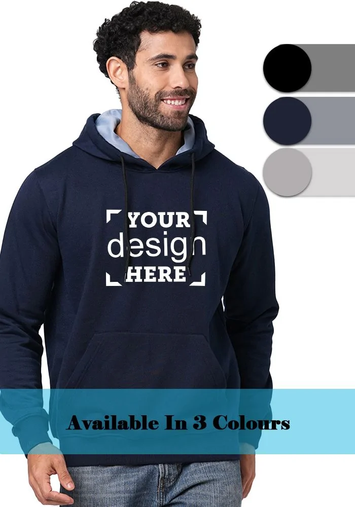 Custom Kangaroo Pocket Hoodie(Basic)-A4 Print