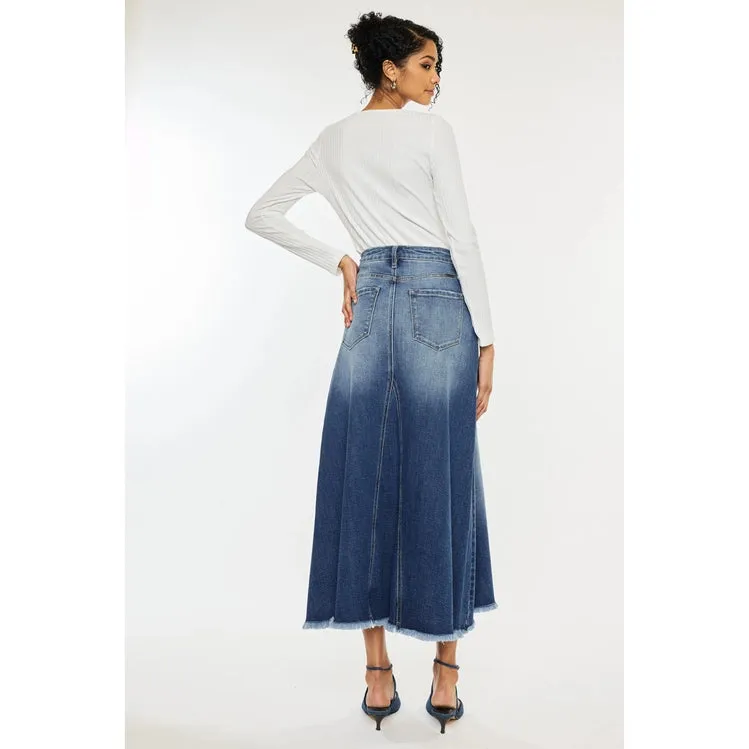 Denim Midi Skirt