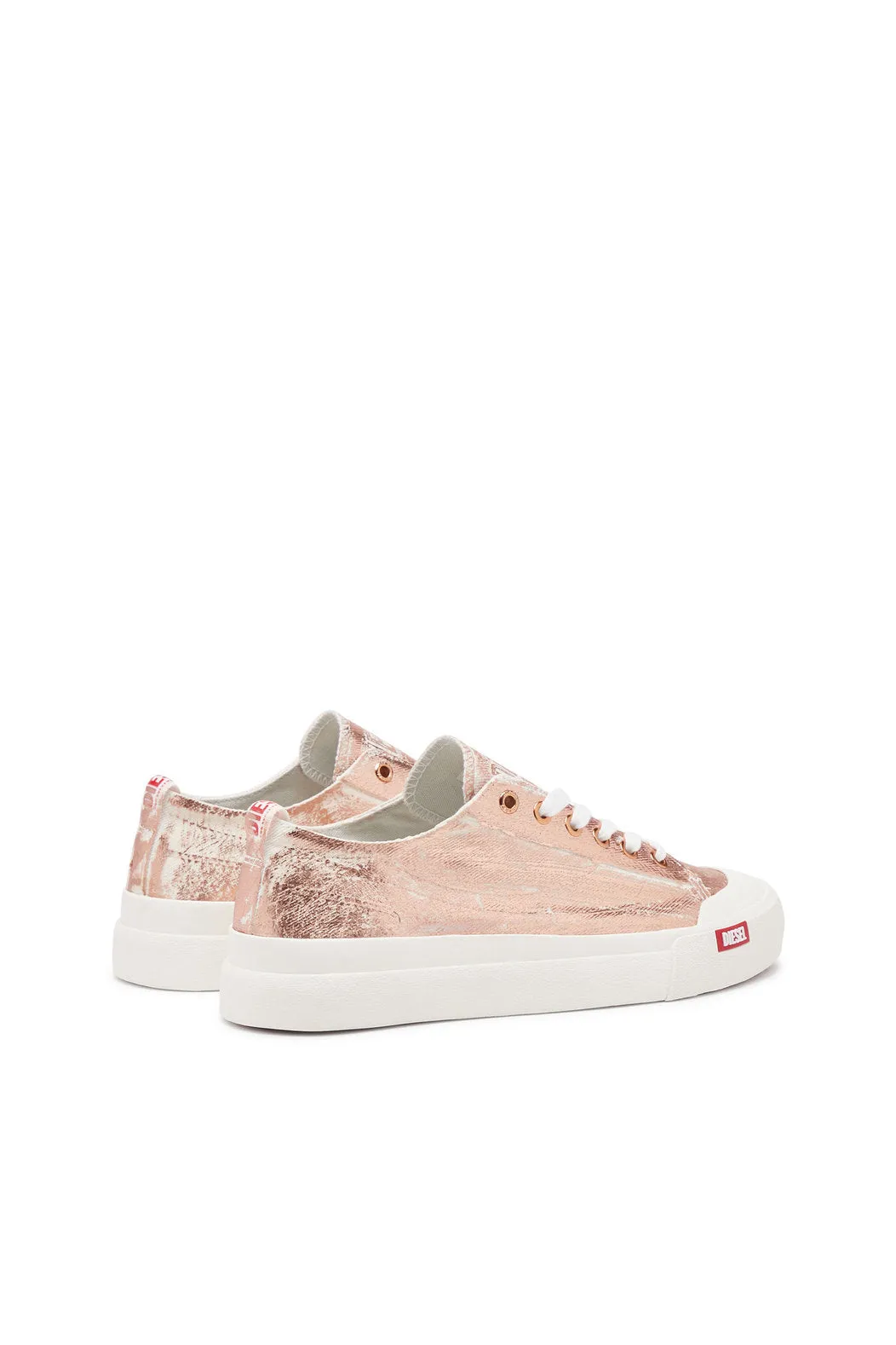 Diesel Y03270P6314 Womens S-Athos Low Sneakers Rose Gold