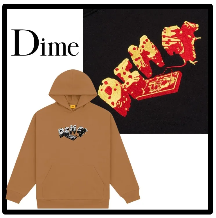 Dime  |Street Style Logo Skater Style Hoodies