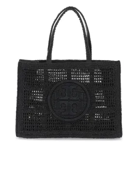 Ella Crochet Raffia Tote Bag