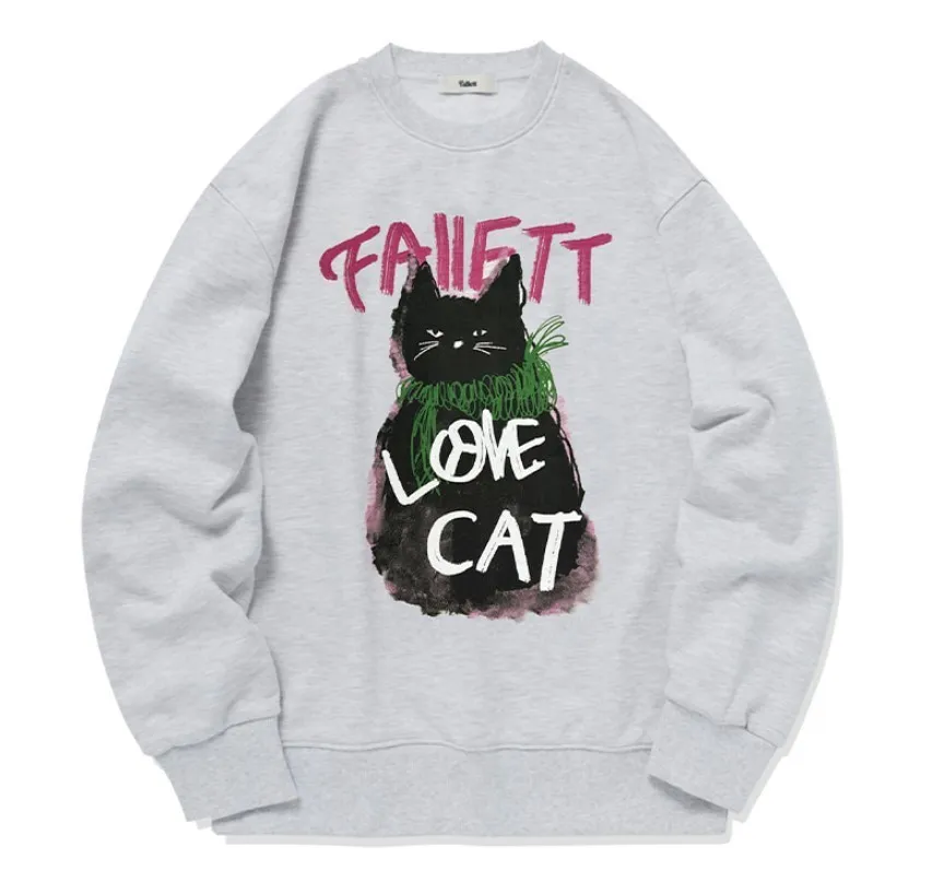 Fallett  |Crew Neck Unisex Street Style Cotton Hoodies & Sweatshirts