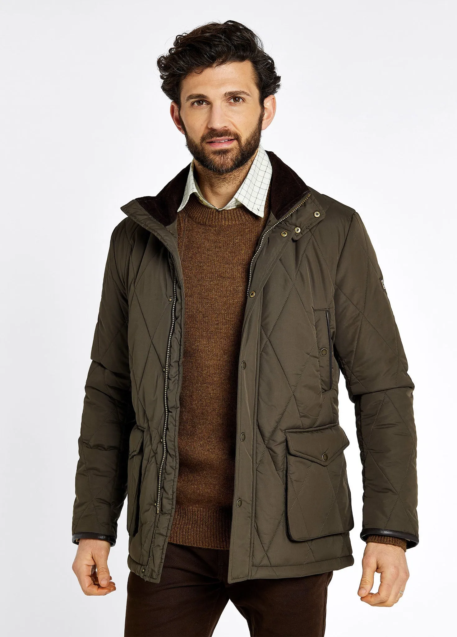 Farmley Men’s Quilted Jacket - Olive