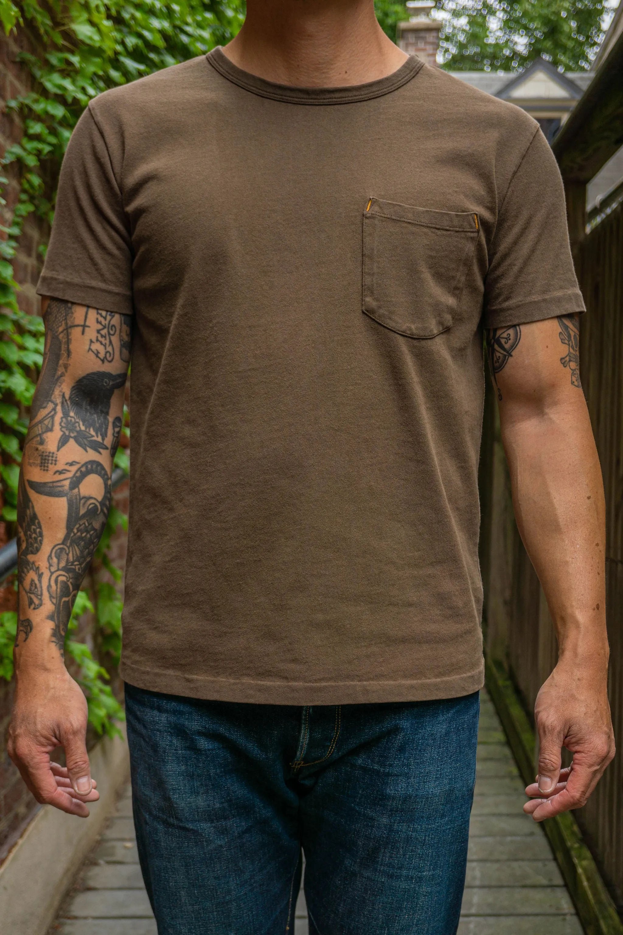 Freenote Cloth 13oz Pocket T-Shirt - Cedar