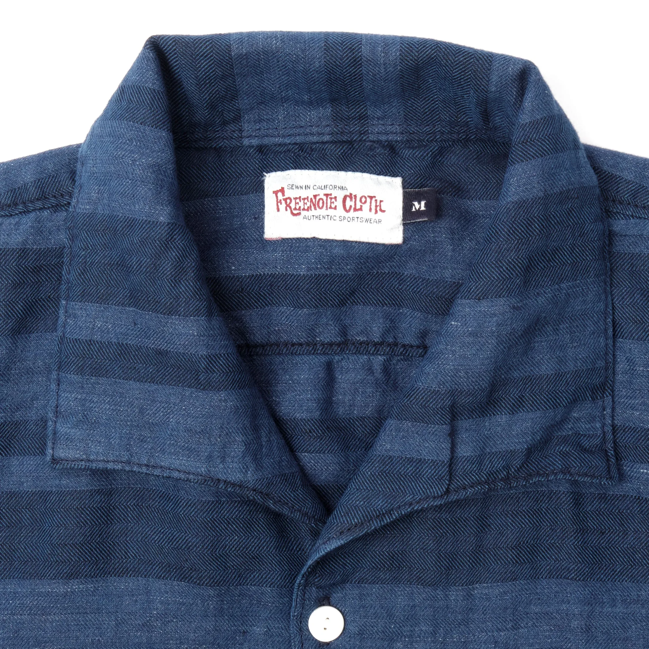 Freenote Cloth Cayucos - Indigo Stripe