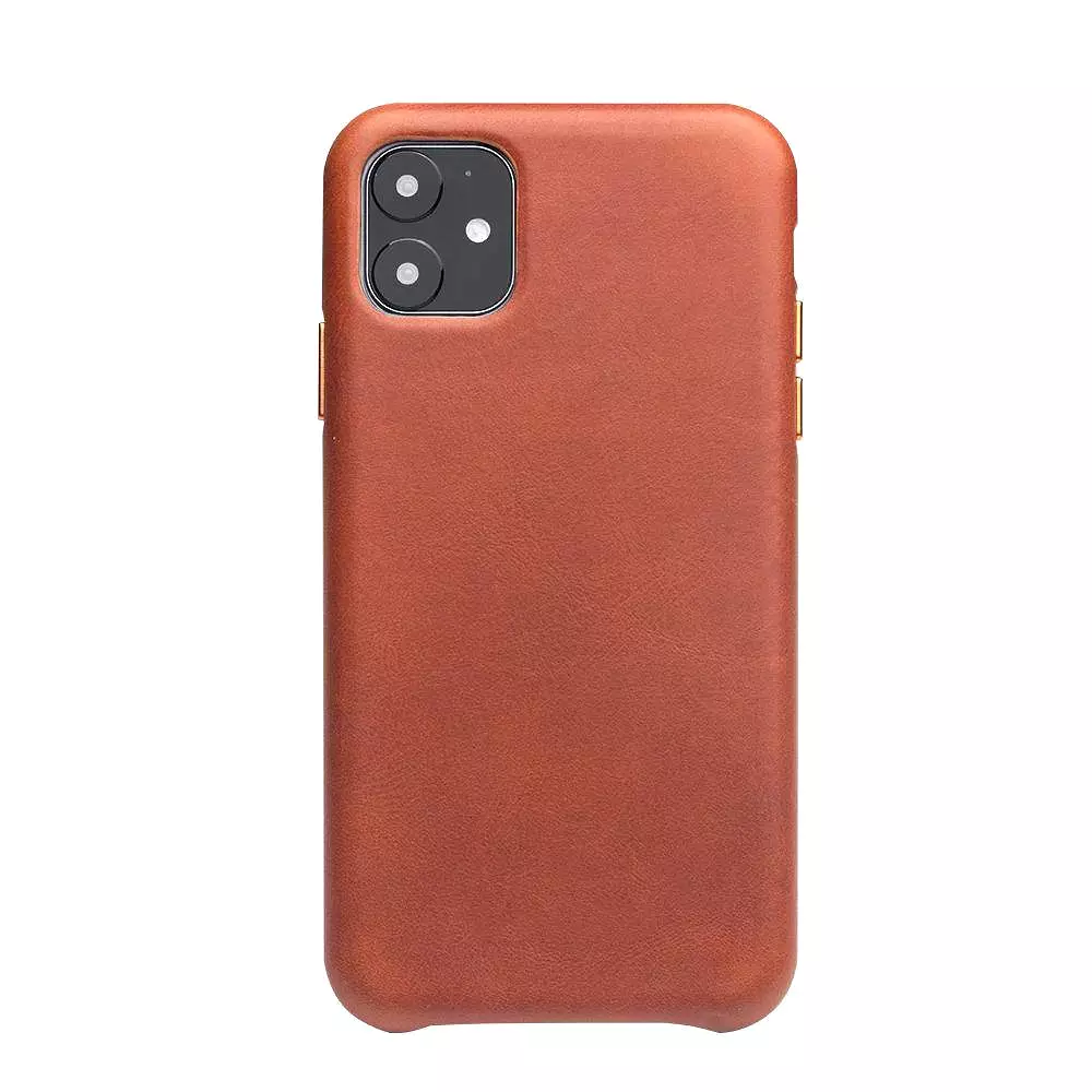 Genuine Leather Silm Back Cover for iPhone