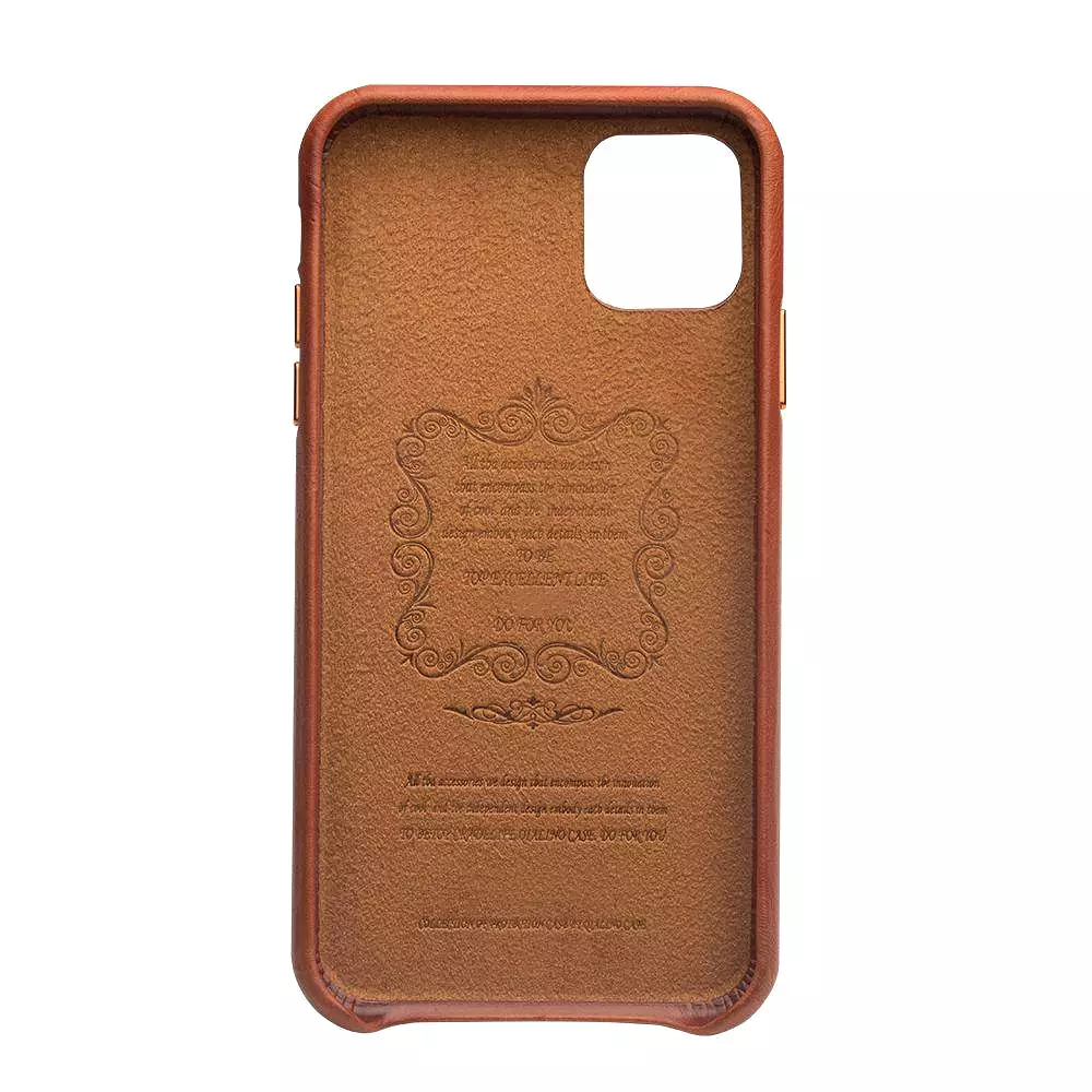 Genuine Leather Silm Back Cover for iPhone