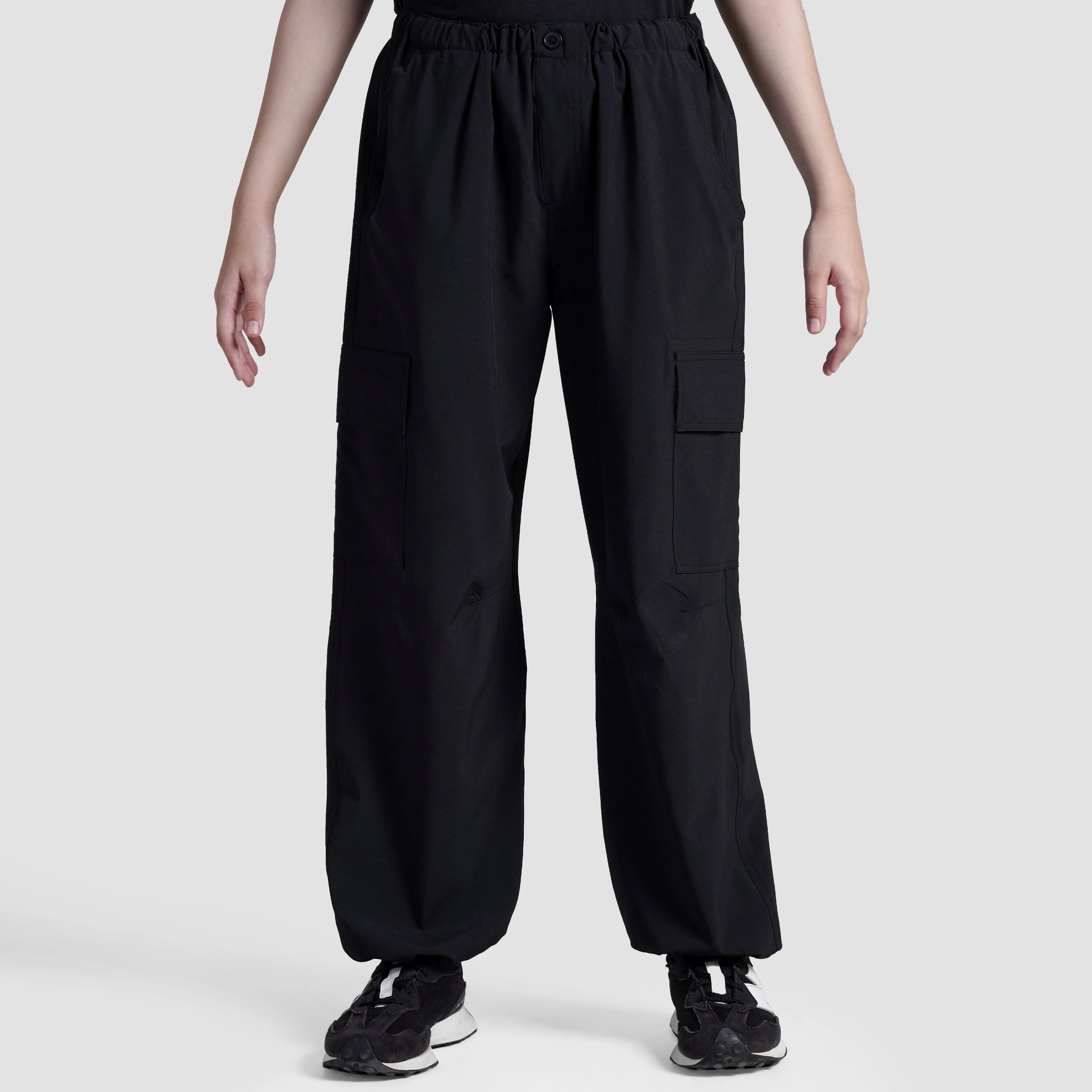 Girl Cargo Pants (Black)