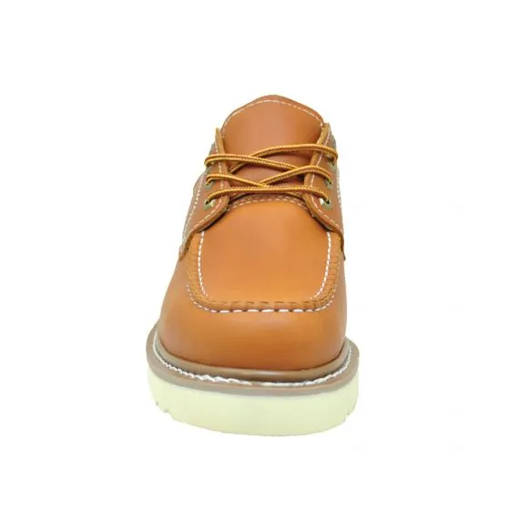 Golden Fox 4" Moc Toe Brown Oxford Work Shoes (FINAL SALE)