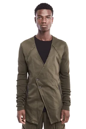 GREEN GABARDINA STRETCH BLAZER